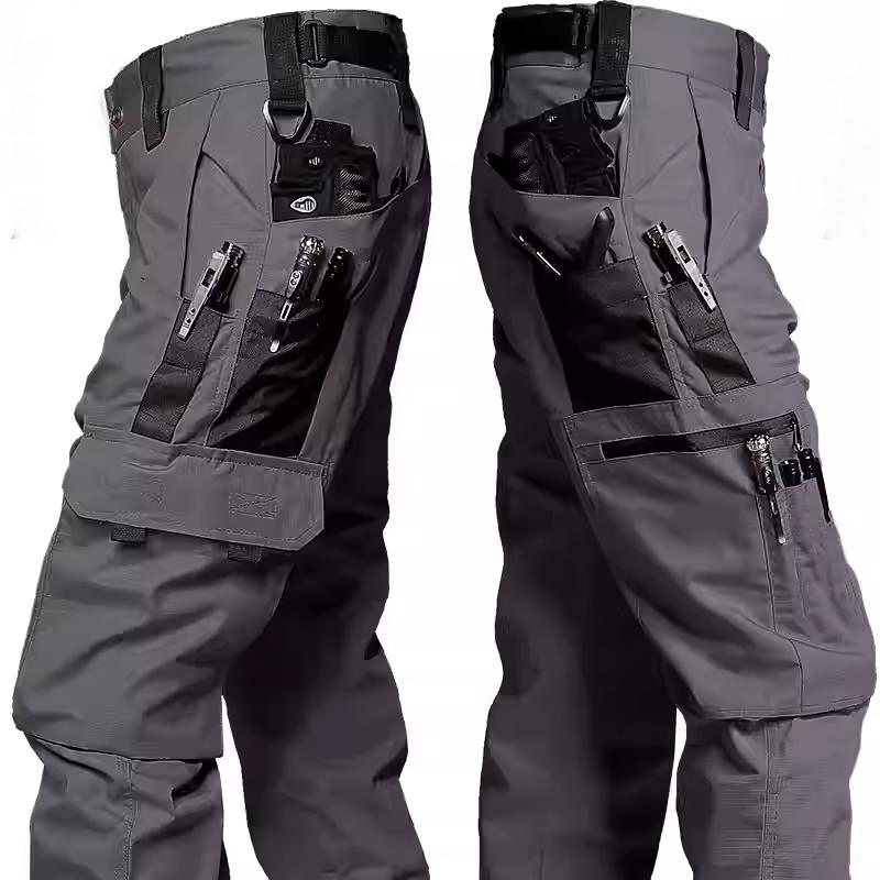 Conmr Breathable Outdoor Cargo Pants with Zipper Multi Pockets