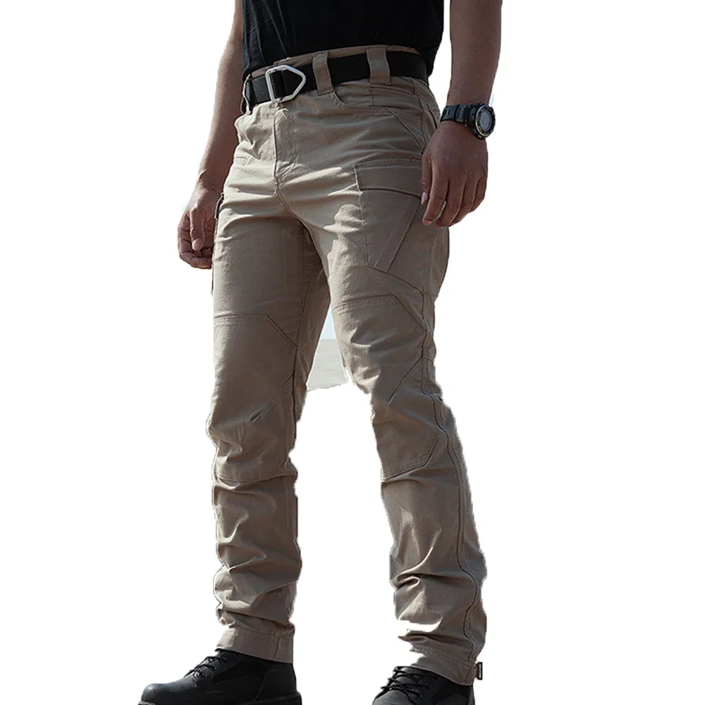 Mens Tactical Fishing Pants Outdoor Hiking Cargo Pants Casual Work Trousers