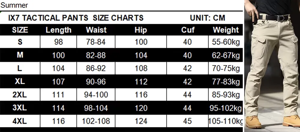 Thin summer tactical pants