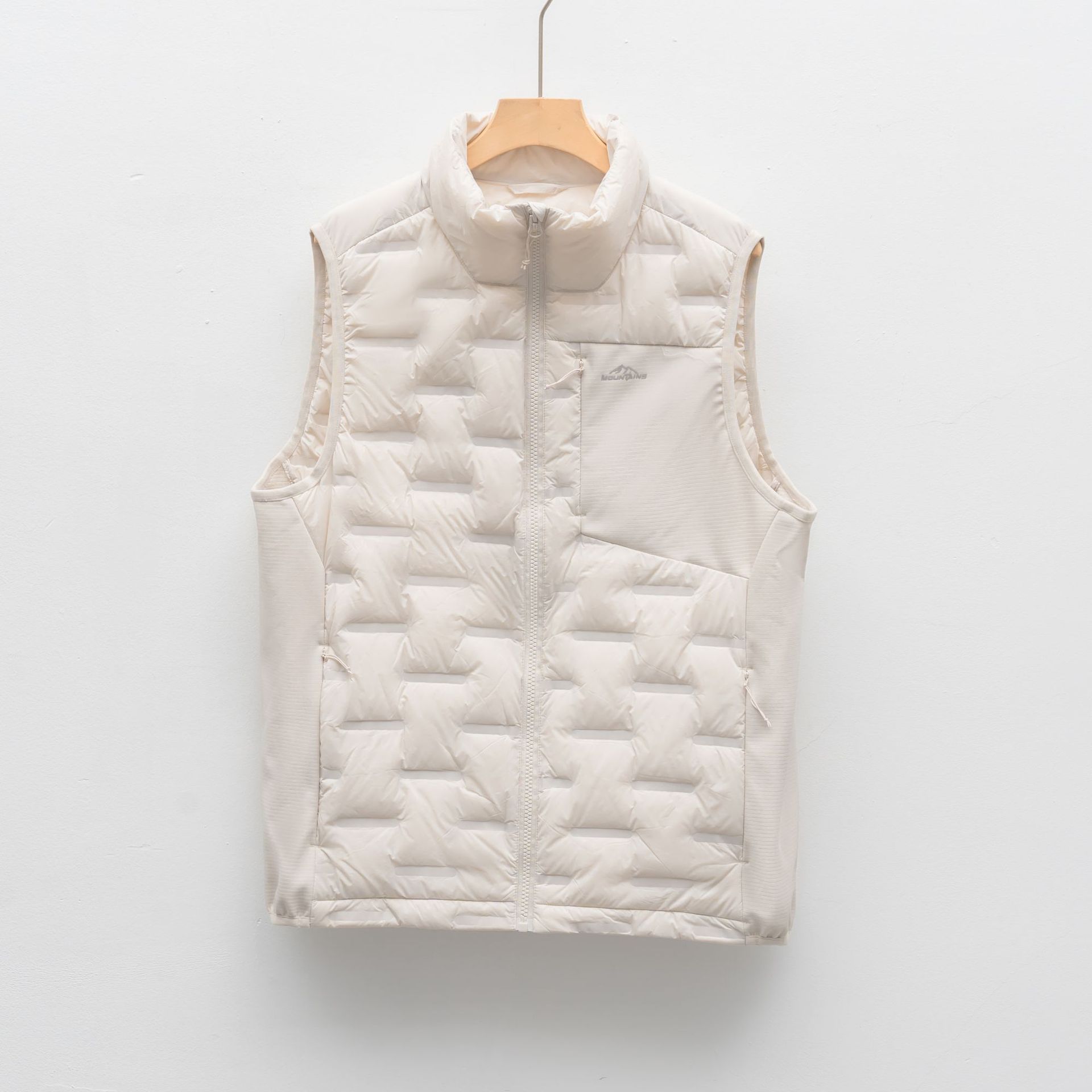 Pinghu Chixin 90% Down New National-Standard Lightweight Zipper Outdoor Vest Men Autumn/Winter Short Stand-Neck Warm Coat
