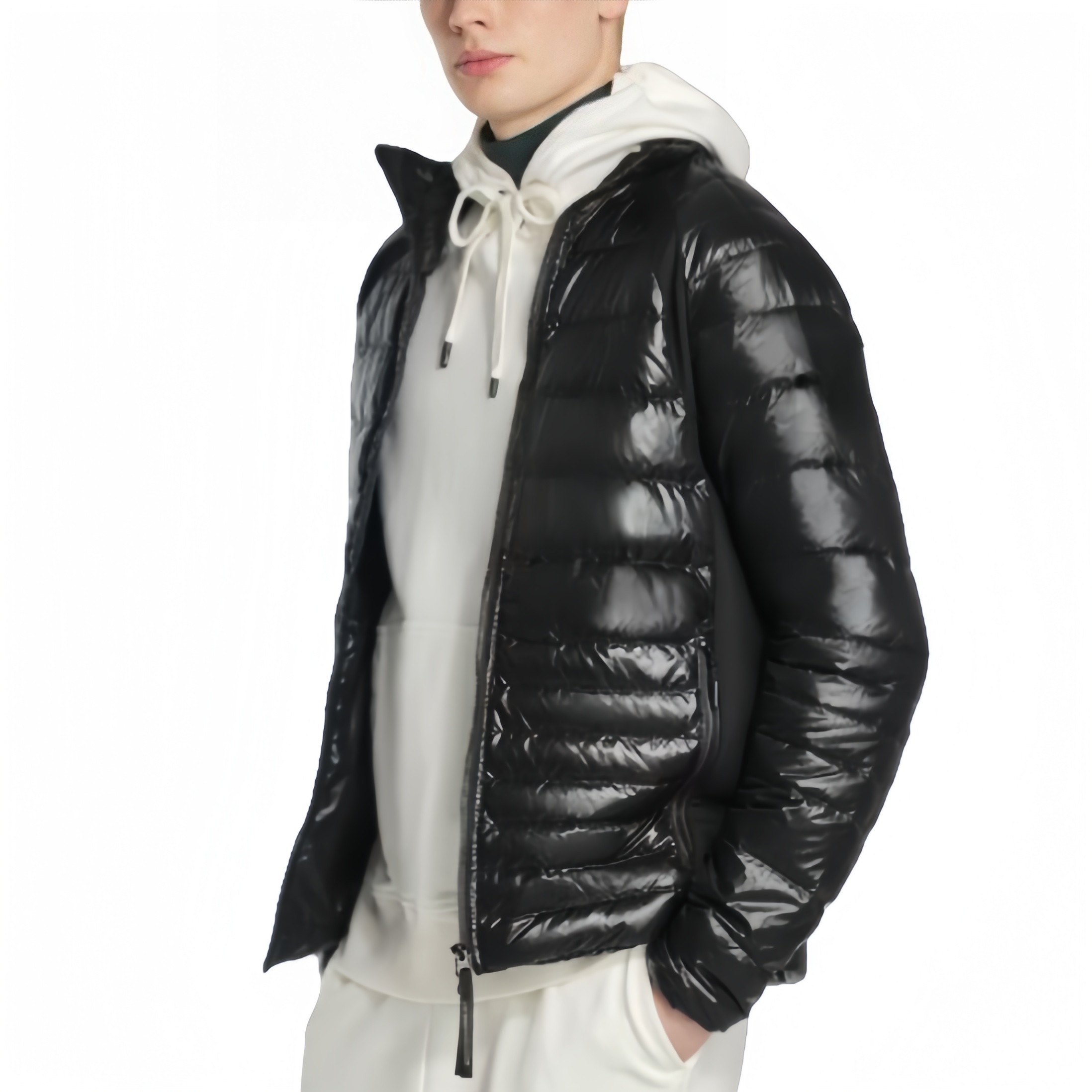 Custom Logo Wholesale Light Warm Jacket Blank Winter Ultra Light Down Puff Filled Down Puffer Cotton Men's Jackets Coat
