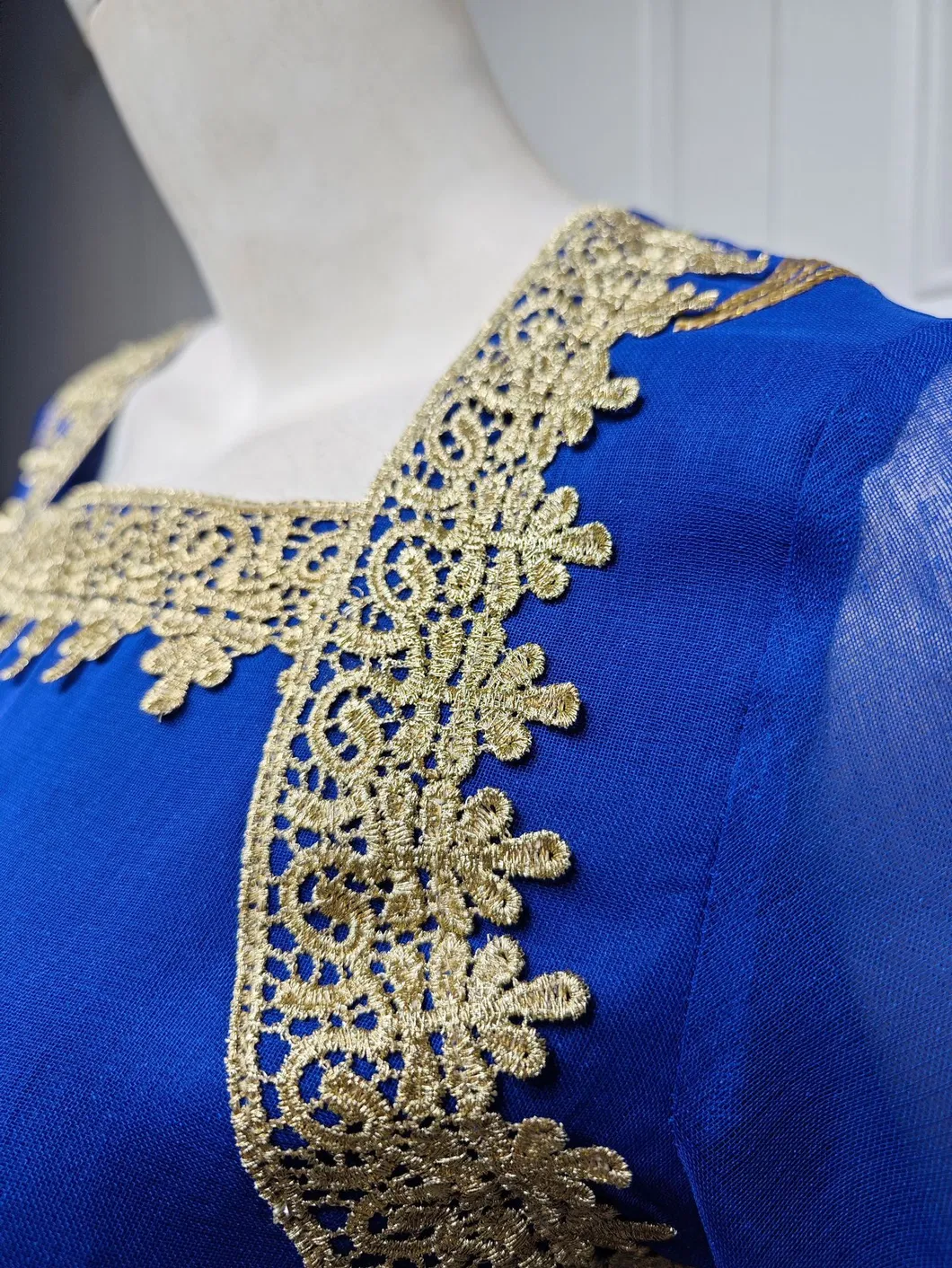 High Quality New Beautiful Long Sleeve Dress for Muslim Evening Events with Embroidery