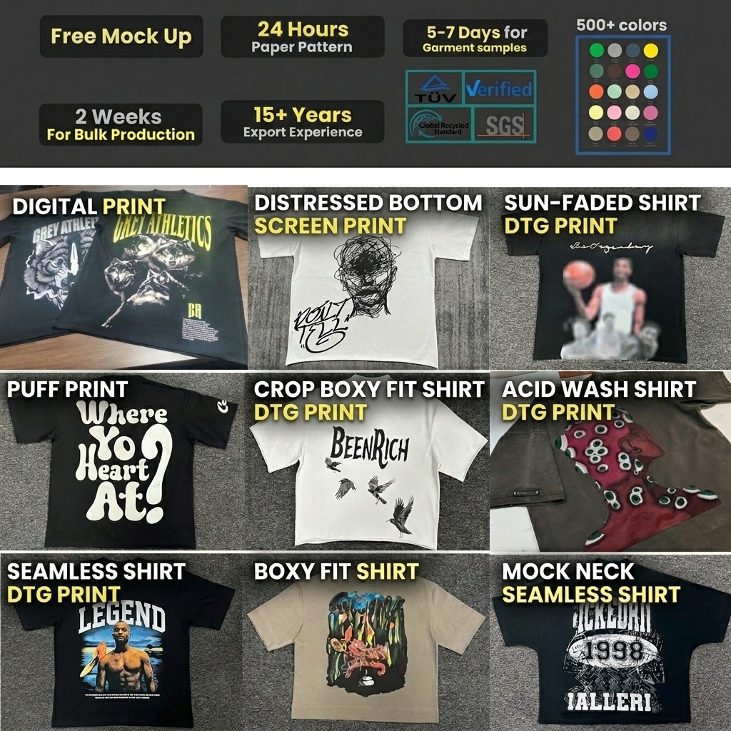 Wholesale Men's T Shirt Supplier Clothes Custom Graphic Silk ScreenPrint Digital Logo Tshirt Brand 100% Cotton T-Shirt for Men