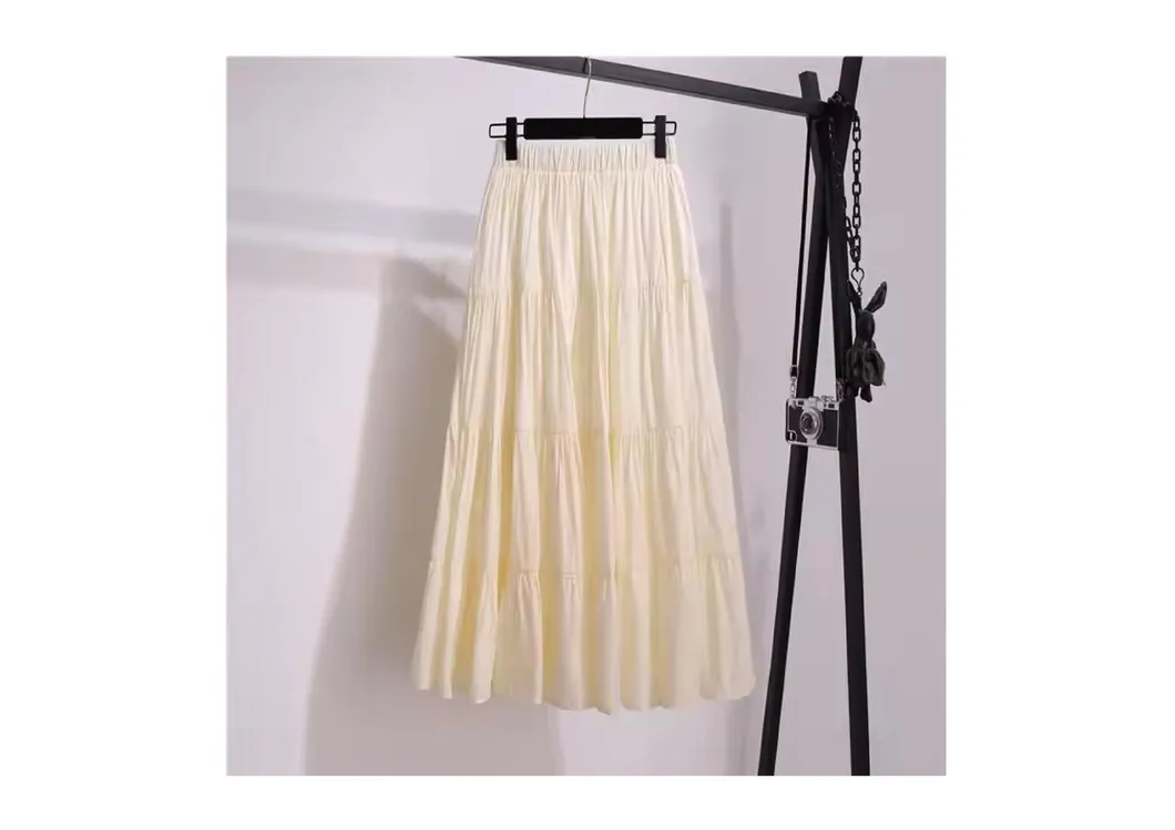 Women's Cotton and Linen Summer Half-Length Skirt