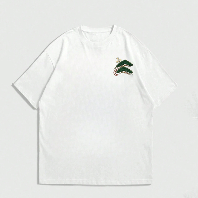 Custom logo Color Design Casual Style Graphic DTF DTG Printing Streetwear Tee Men's Loose Drop Shoulder T Shirt for Daily Wear