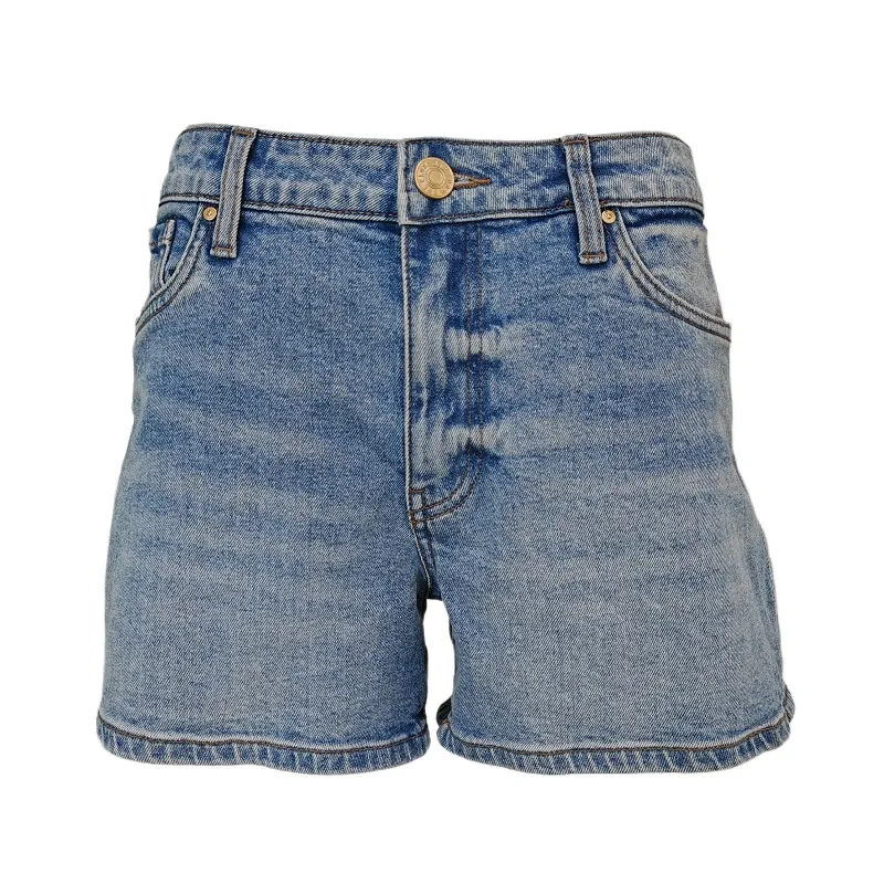 Ladies Unique Design Loose Side Pocket Casual High Waisted Light Blue Women Denim Shorts