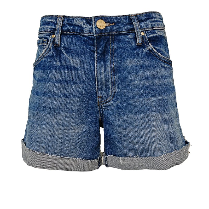 Ladies Unique Design Loose Side Pocket Casual High Waisted Light Blue Women Denim Shorts