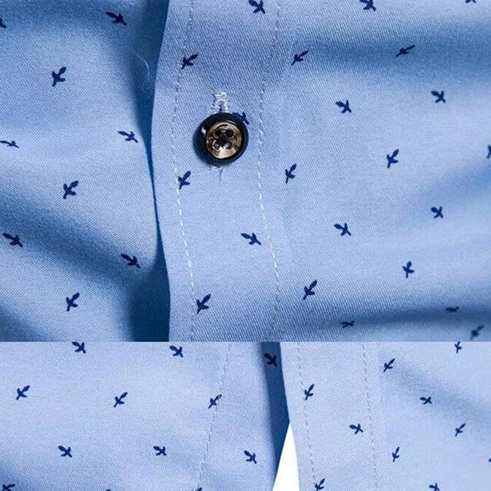 Mens Casual Button Down Shirt Slim Fit Oxford Cotton Long Sleeve Business Social Work Blouse Classic Plain Dress Top