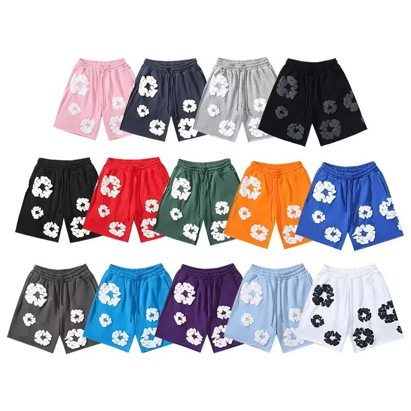 Hellstar Cotton Shorts with Denim Tears Print Essentials and Style Trend Wholesale