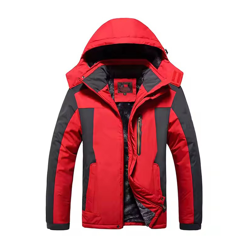 Custom Outdoor Winter Jacket With Hood Men Coat Wind Breaker Custom Work Jacket Custom