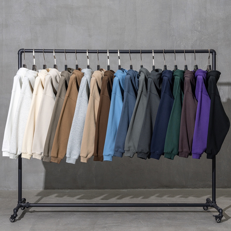 High Quality 400gsm Heavy Weight Cotton Stringless Blank Hoodie Custom Men Streetwear OEM Logo Custom Oversized Hoodies