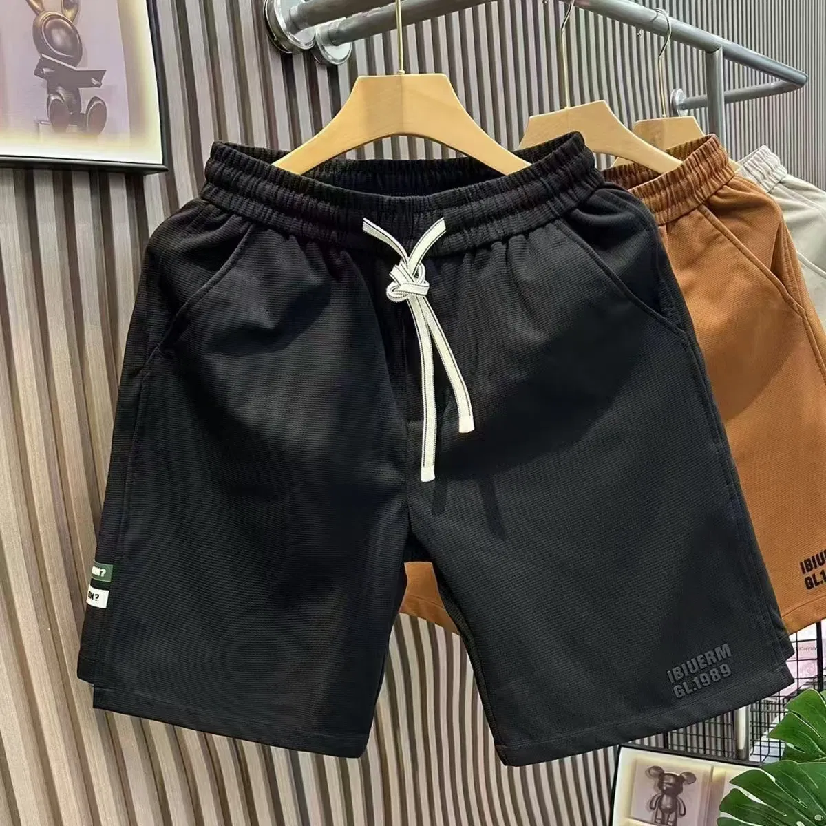 Oversized Denim Jeans Shorts for Men Light Blue Bermuda Shorts Baggy Denim Jorts Sweat Shorts Pants Sport Shorts Jogger Pants