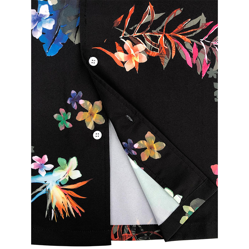 Wholesale Digital Printing Summer New Large Size Blouse Men's Shirt Short Sleeves Casual Shirts
