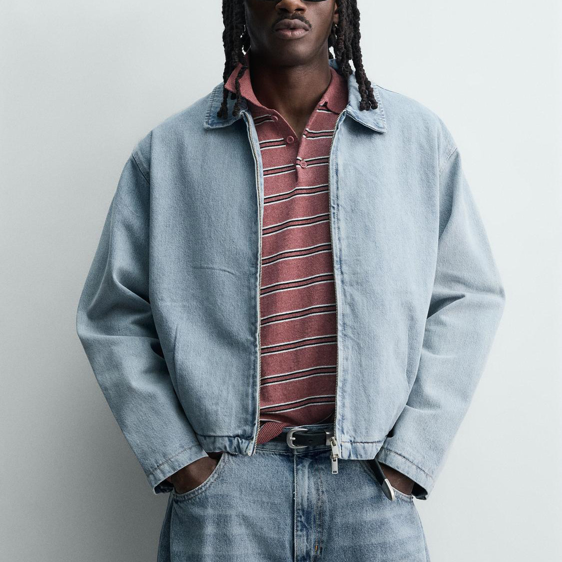 Men's Outdoor Jacket Custom Printed Logo Wholesale Street Style Loose Fit Embroidered Vintage Cotton Denim Jacket With Pockets