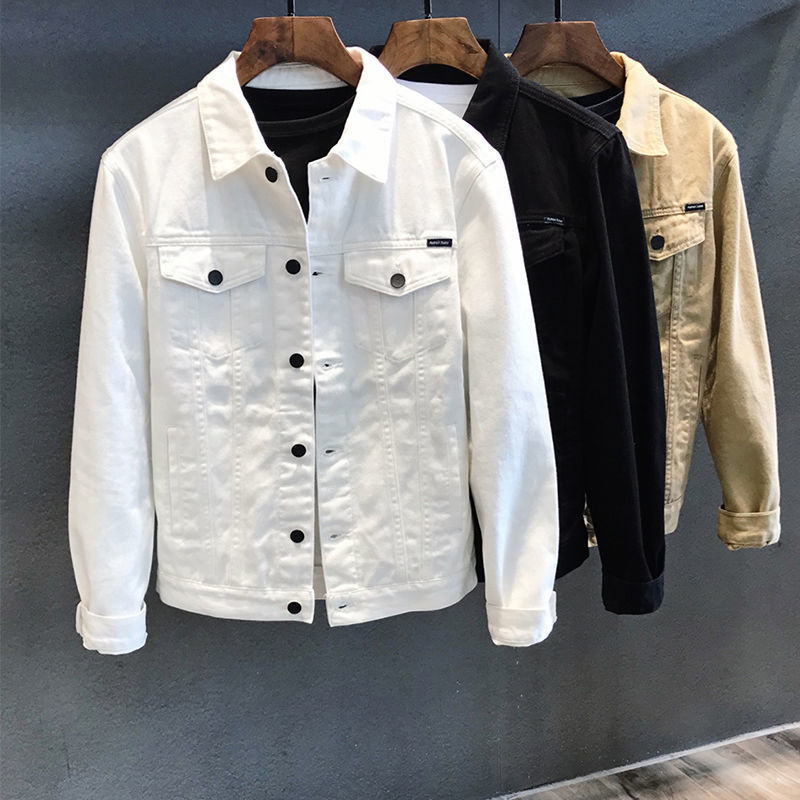 Custom Single Breasted Blank Denim Jean Jackets for Men