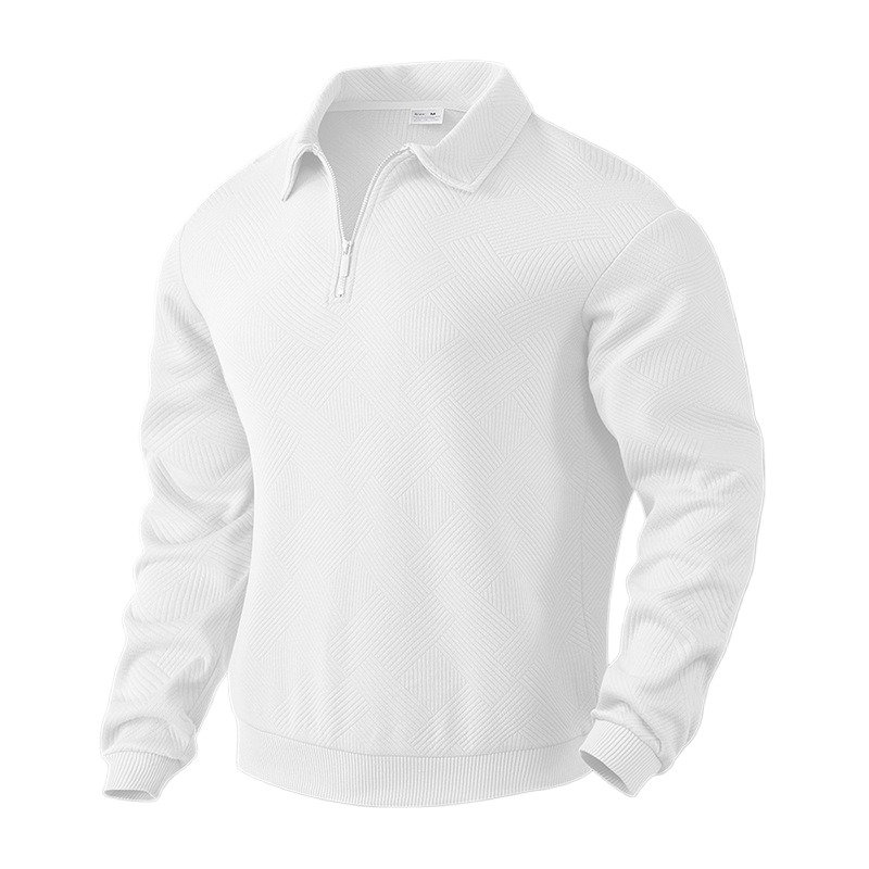 Men's Woolen Sweater Knitted Thickened Half Zipper High Stand Collar Sweater New Autumn and Winter. Men's Sweater