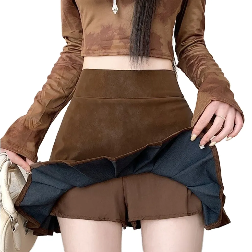 Pleated mini skirt photo 6