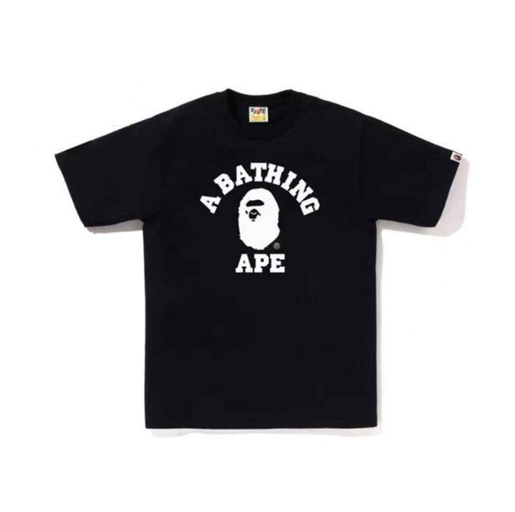 2026 Hot Selling 1:1 High-Quality Letter Print Bathing Ape Shirt Fashion Designer T-Shirt Men's Trendy Printed Bapees T-Shirt