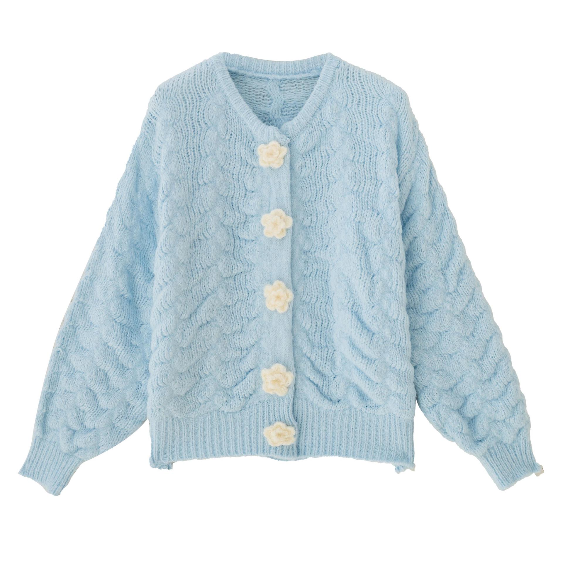 Knitted Cardigan Sweater Jacket for Women, With a Niche Design, Loose, Soft and Sticky Outer Top, Sweet and Stylish