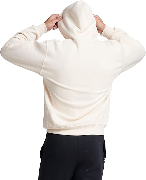Mens Hoodie Cotton Fleece Material With Relaxed Fit Fleece Hoodie For Daily Use