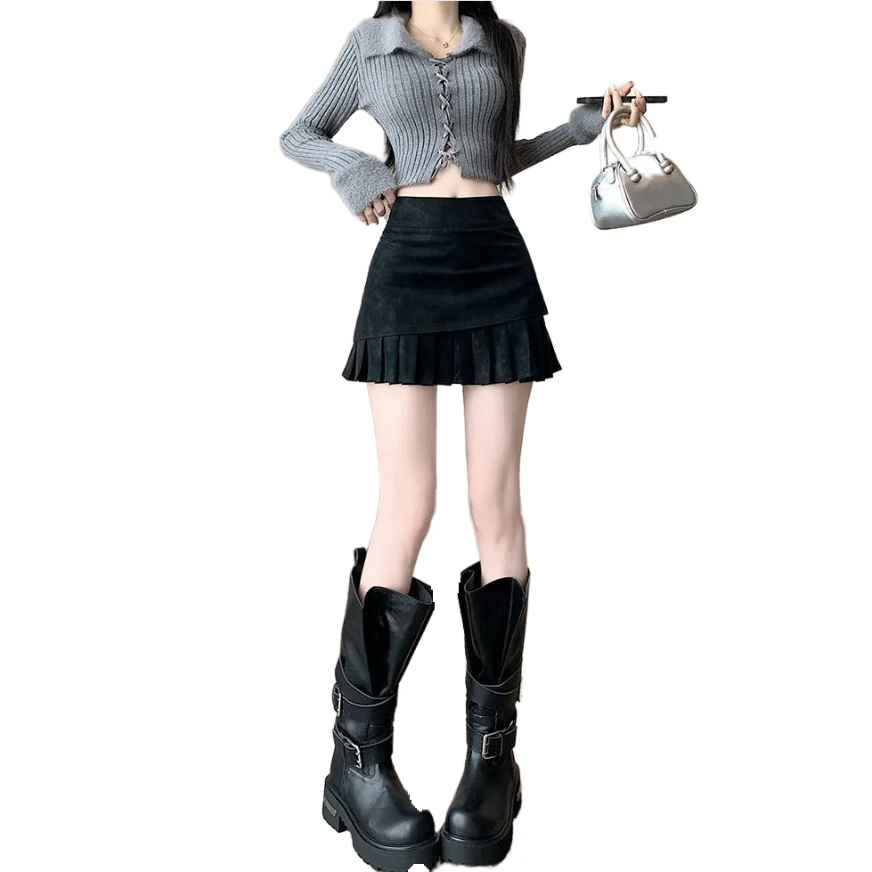 Pleated mini skirt photo 1