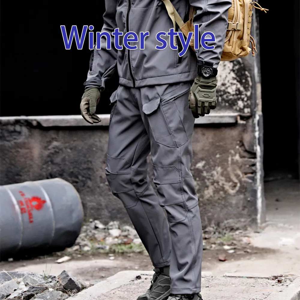 Winter fleece tactical pants