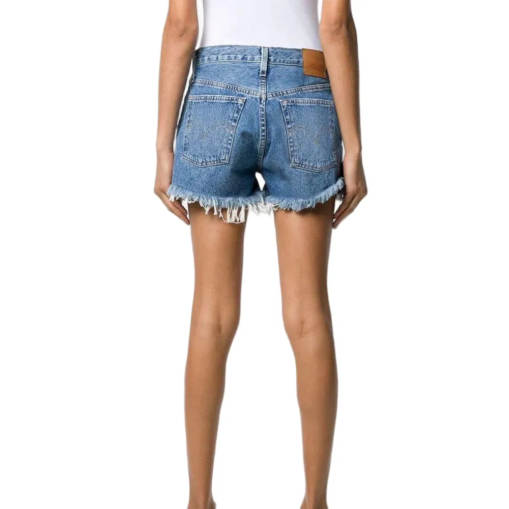 Customized Short-Style Fringed Women's Fashionable Casual Sexy Breathable Denim Shorts