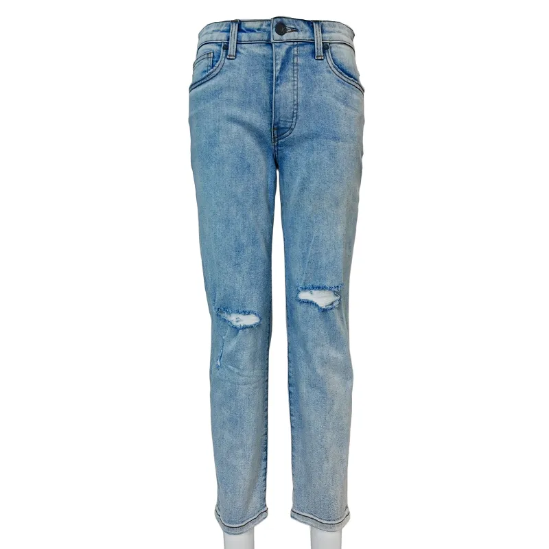 Ladies Unique Design Loose Side Pocket Casual High Waisted Light Blue Women Denim Shorts