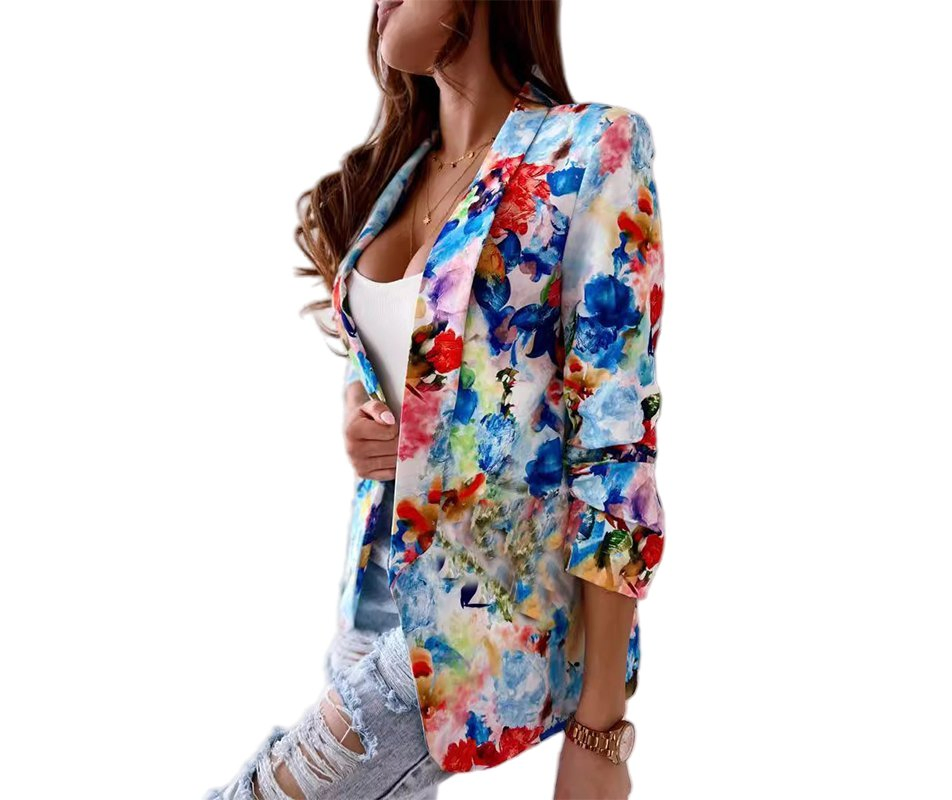 New Autumn Retro Chic Durable Slim Long-Sleeved Button Women's Casual Blazer