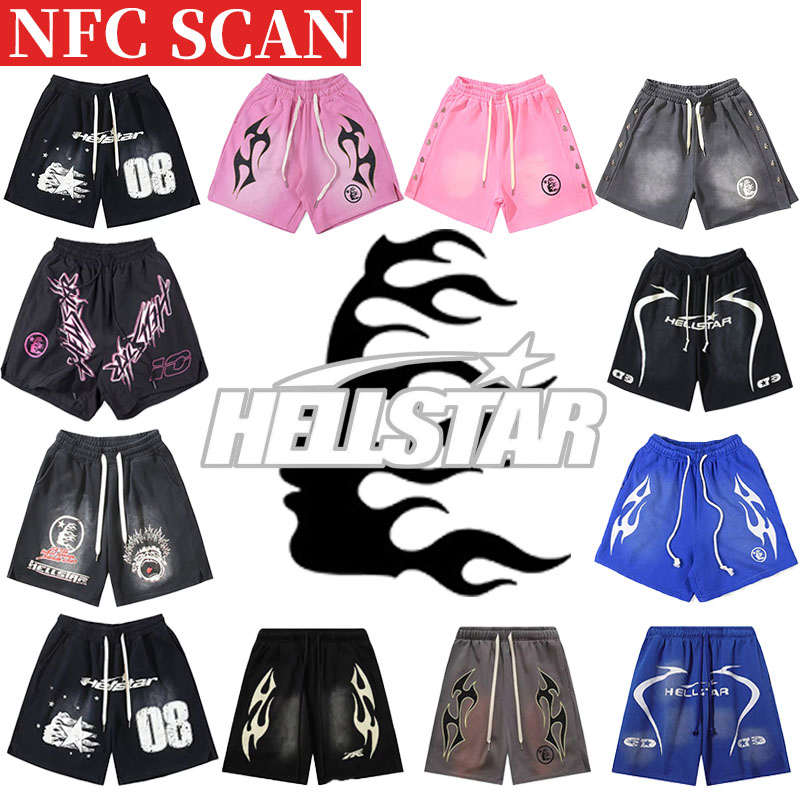 Hellstar Cotton Shorts with Denim Tears Print Essentials and Style Trend Wholesale