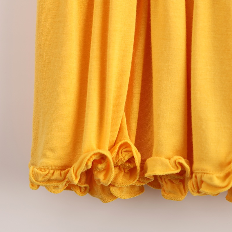 OEM Bamboo Cotton Kids Clothes Fashion Girls Pleated Short Solid Skirts