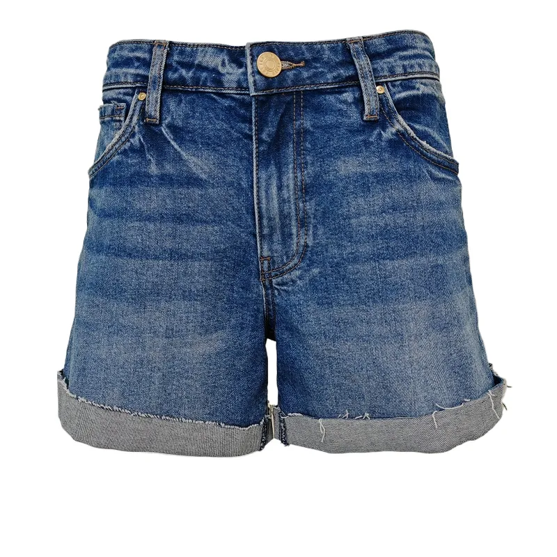 Ladies Unique Design Loose Side Pocket Casual High Waisted Light Blue Women Denim Shorts