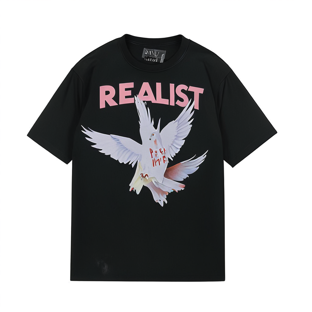 Top Quality New Style Brand Fashion Designer Cotton Acid Wash Graphic T Shirt Hip Hop Printed Casual Oversized T-shirt 1