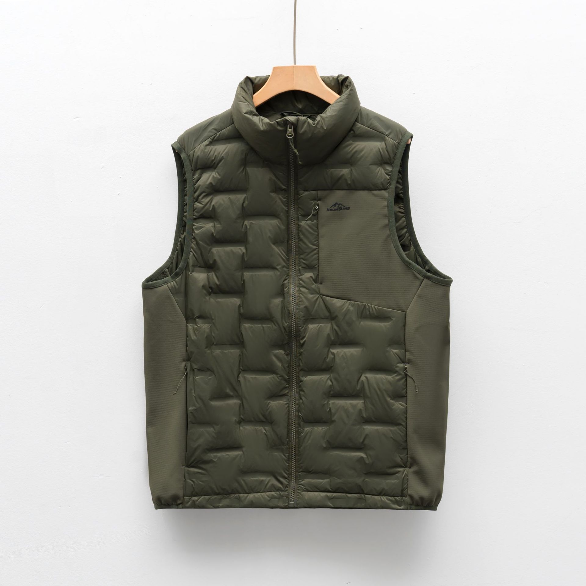 Pinghu Chixin 90% Down New National-Standard Lightweight Zipper Outdoor Vest Men Autumn/Winter Short Stand-Neck Warm Coat