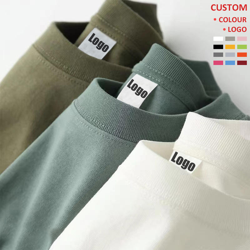 Wholesale High Quality 230gsm Plain Unisex T-shirt White Printed T Shirt 100% Cotton Custom T Shirt For Men