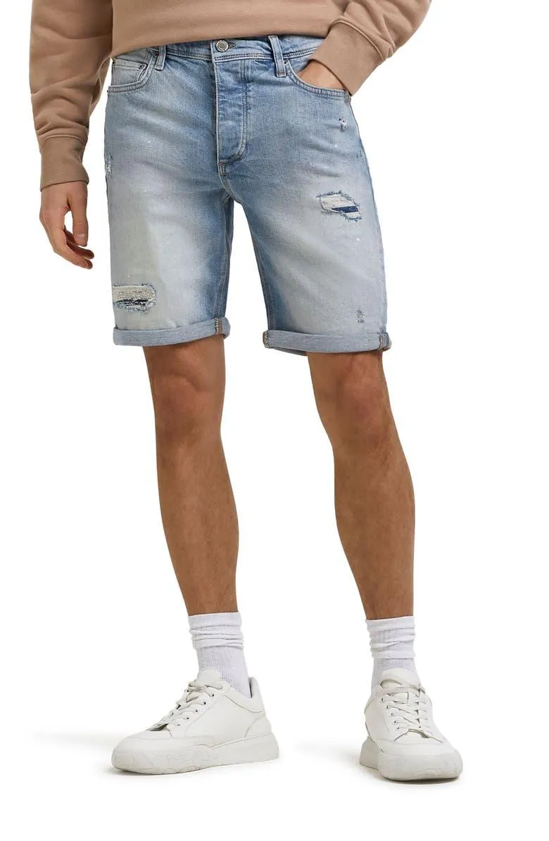 Men Shorts in Denim Stretchy Jeans Fabric Available with Custom Logo Zip Fly Button Closure with Side Pockets Pants Jeans