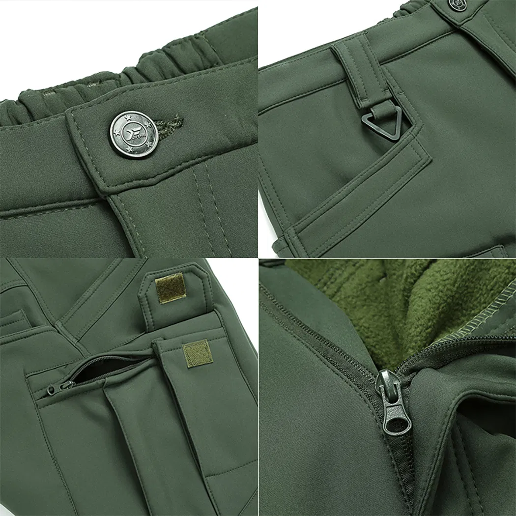 Winter fleece tactical pants