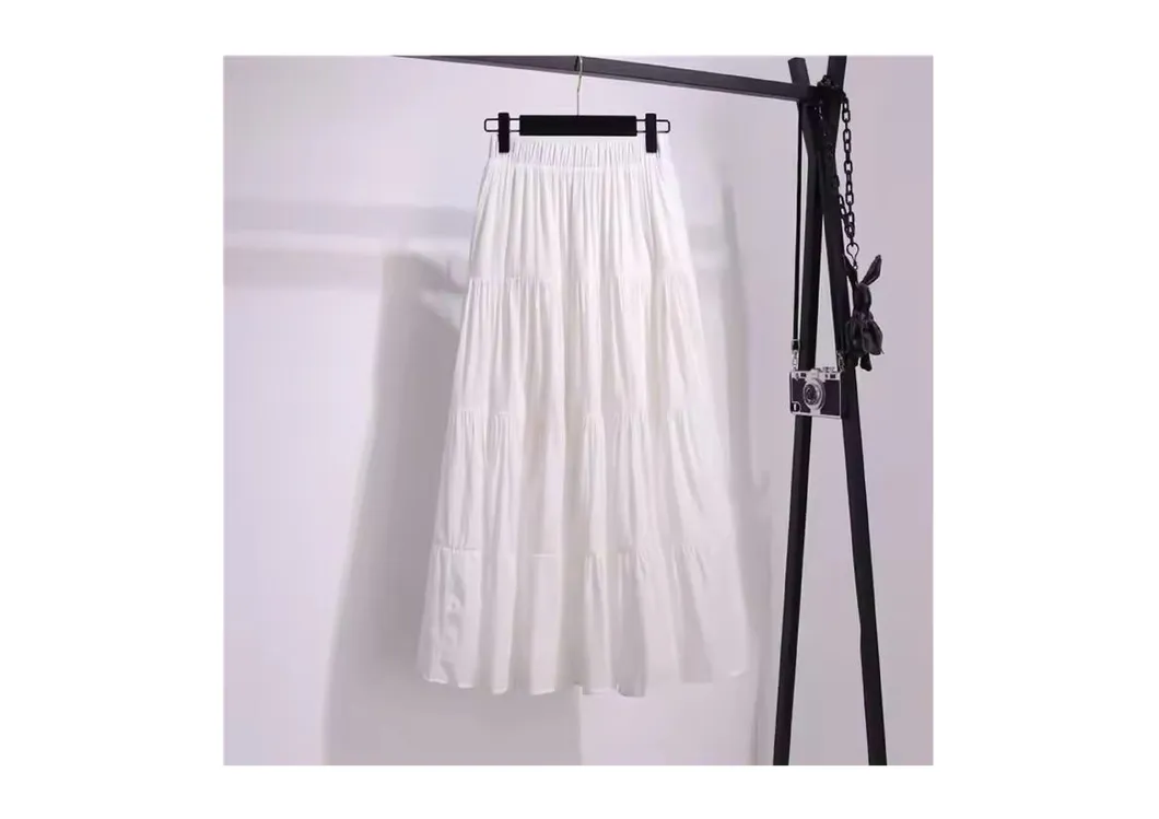 Women's Cotton and Linen Summer Half-Length Skirt