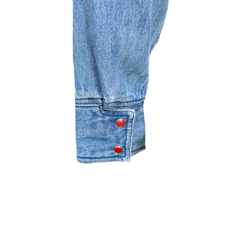 Custom Men's Embroidered Comfortable Denim Fabric Jacket With Floral Patterns Long Sleeve Casual Vintage Style Coat