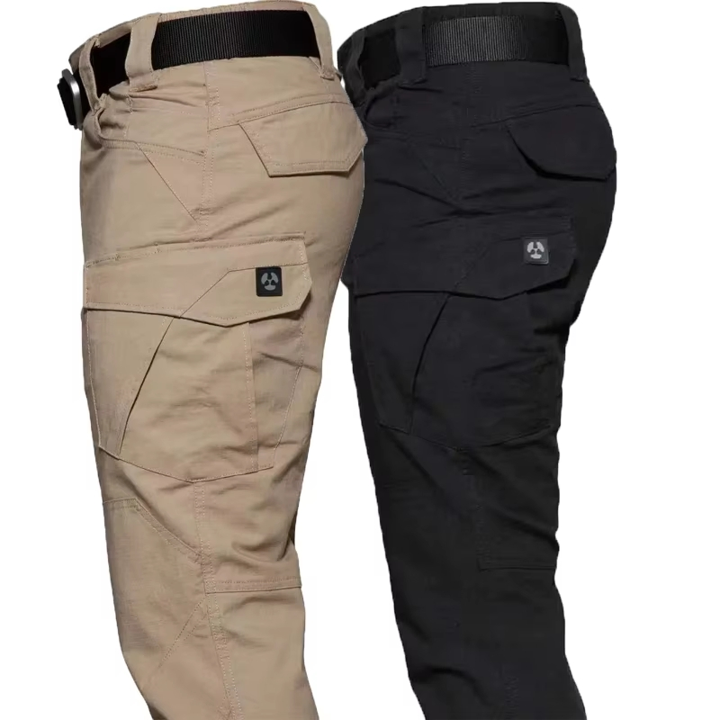 Mens Tactical Fishing Pants Outdoor Hiking Cargo Pants Casual Work Trousers