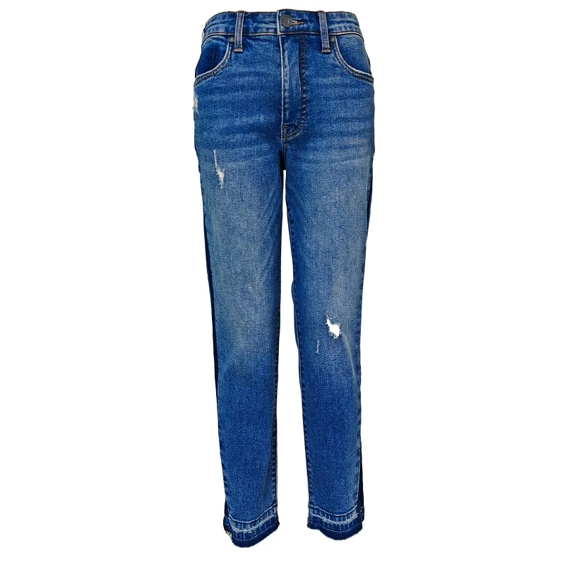 Ladies Unique Design Loose Side Pocket Casual High Waisted Light Blue Women Denim Shorts