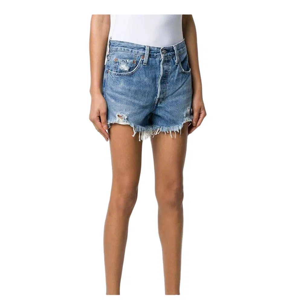 Customized Short-Style Fringed Women's Fashionable Casual Sexy Breathable Denim Shorts