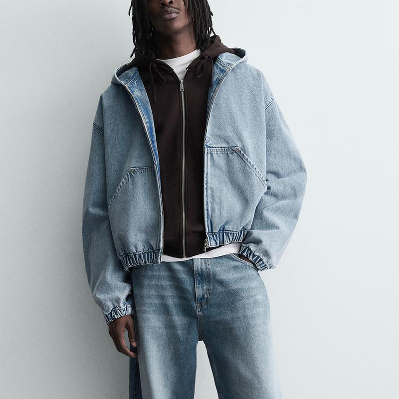 Men's Casual Jacket For Wholesale Custom Brand Label Tags With Low MOQ Cotton Vintage Denim Jacket Clothing Streetwear Men OEM