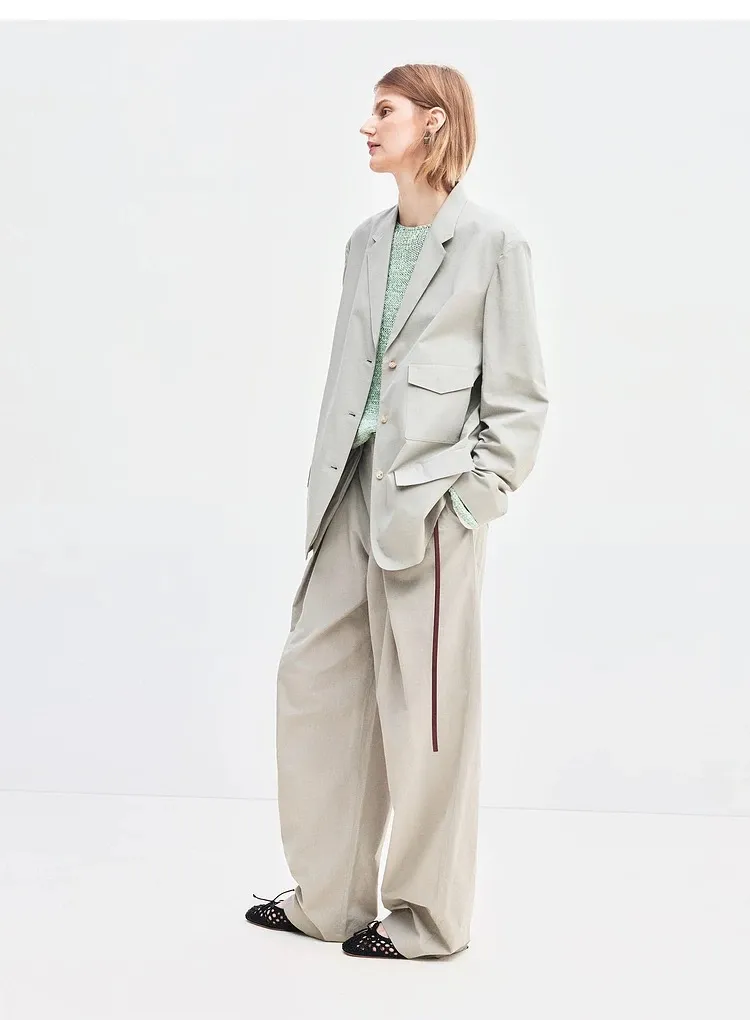 Customized Leisure Women Blazer Jacket High-End Chest Pockets Design Oversize Casual Women Suits Set Blazer Coat for Ladies Official Wear