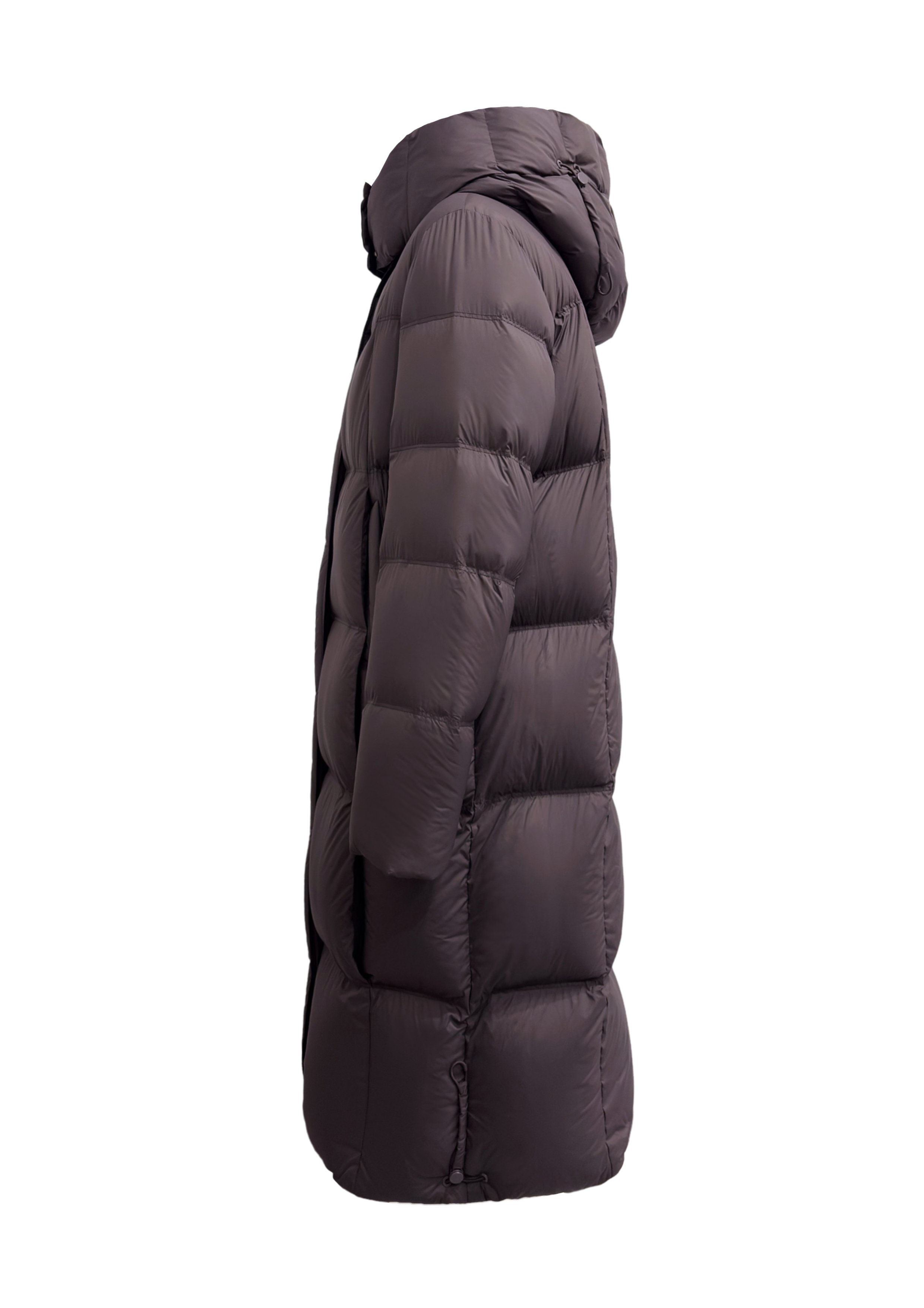 QLYP Winter Waterproof Windproof Breathable 150g-200g Fashion New Collection Long Coat Plaid Zipper Design Loose Fit Hooded