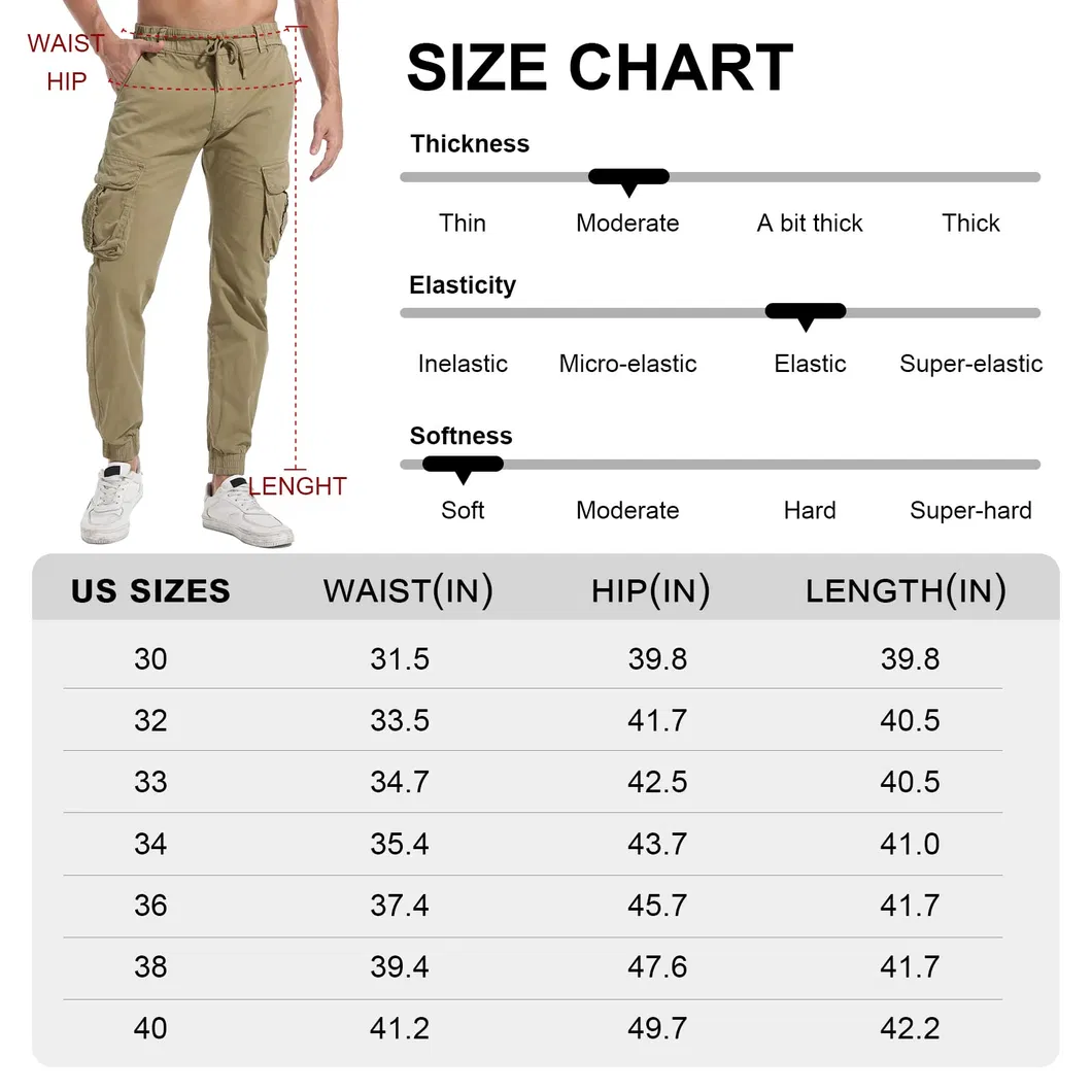 Product Parameters Size Chart