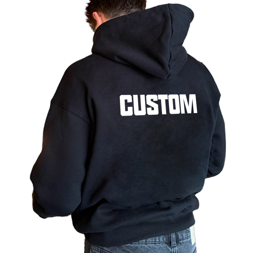 Custom Heavyweight Hoodies Boxy Fit Pullover Cotton Fleece Double Layer Hoodie Sweatshirts Hoodies For Mens