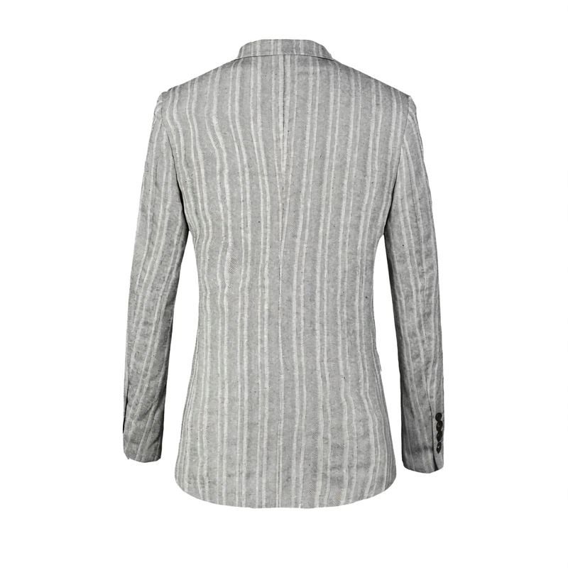 2026 Men's Casual Sport Coat Blazer Lightweight One-Button Slim Fit Suit Jacket Printed Long for Wedding Occasions