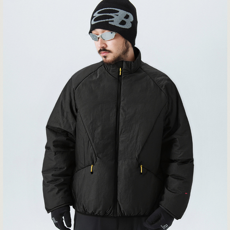 QUICKSHOW 3M Thinsulate Men's Waterproof Eco-Friendly 80% Down Canvas Zipper Puffer Coat Winter Techwear