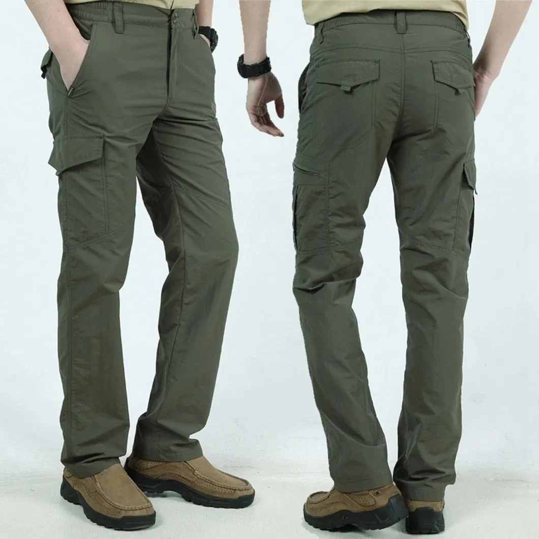 Functional Waterproof Anti Abrasion Training Work Pants Quick Dry Tactical Cargo Outdoor Work Hiking Pants for Men Overalls